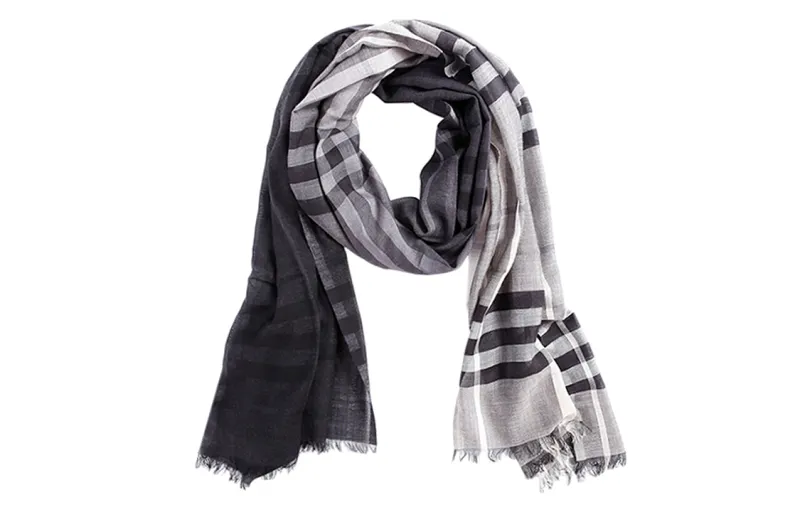 Burberry Scarves Men's Gray