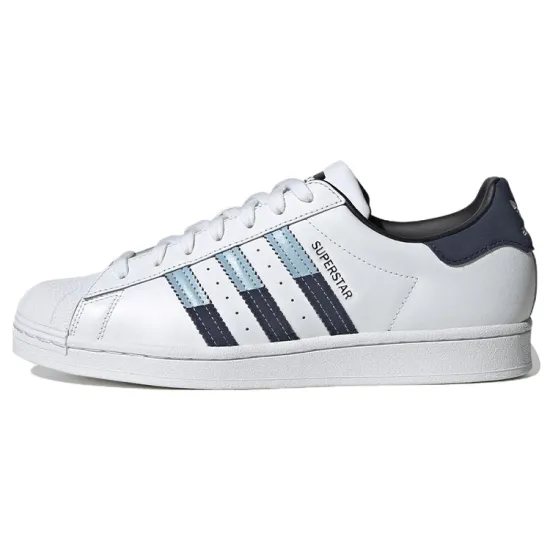 Adidas Originals Superstar Shoes 'White Navy'