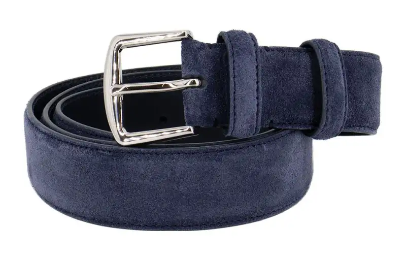 Loro Piana Leather Belts Unisex Blue