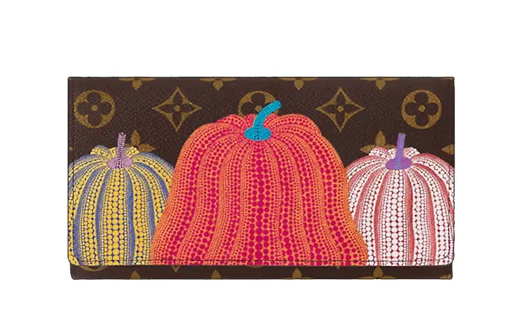 LOUIS VUITTON Lv X Yk Sarah Wallet Pumpkin Print