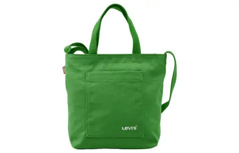 Levi's Cotton Canvas Bag, Tote Bag, Shopping Bag, Shoulder Bag, Crossbody Bag, Handbag Mini Women's Light Green