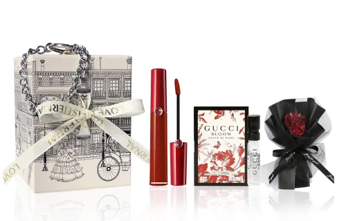 GIORGIO ARMANI Armani, gift box, makeup primer, velvet set, lip gloss, perfume for professional use, sample