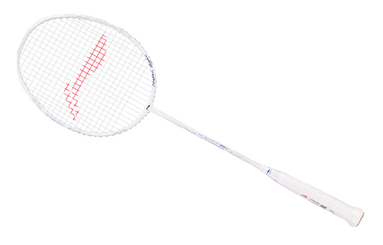 Li Ning WS79S Full Carbon Badminton Rackets Control Type All around Defense Entry level 675mm Single Racket White
