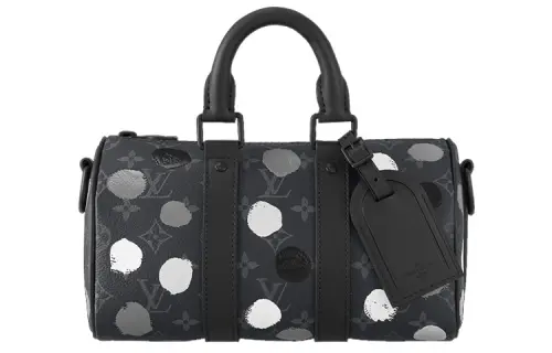 LOUIS VUITTON X Yayoi Kusama Keepall 25 Monogram Eclipse Black/Silver