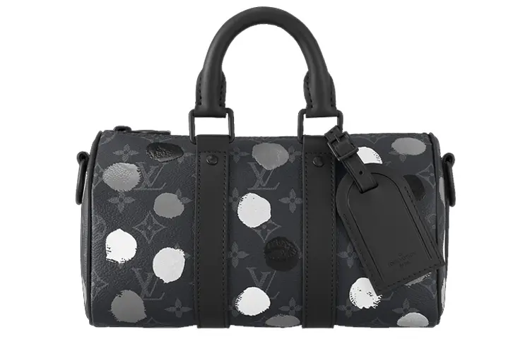 LOUIS VUITTON X Yayoi Kusama Keepall 25 Monogram Eclipse Black/Silver