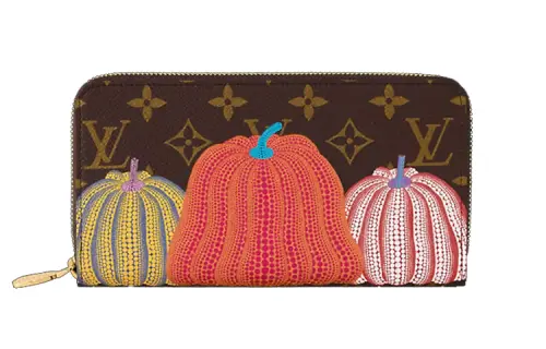LOUIS VUITTON Lv X Yk Zippy Wallet Pumpkin Print