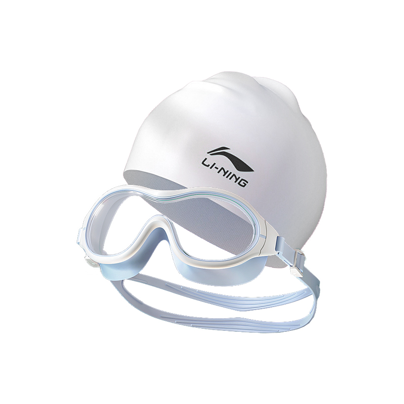 Li Ning Swimming Sets Unisex Light Blue White