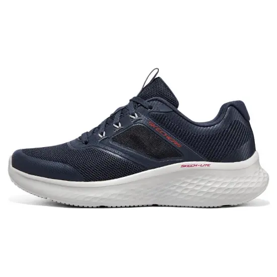 Skechers Anti-Slip Wear-Resistant Low-Top Running Shoes Men's Black White
