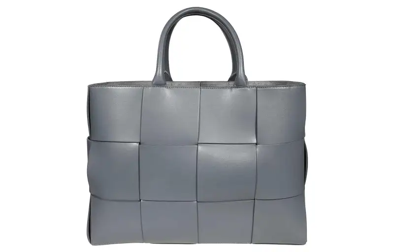 Bottega Veneta ARCO Cow Leather Tote Bag, Shopping Bag, Handbag Medium Men's Thunder Gray