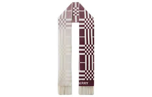 Burberry Knit Scarves Women's Light Pink Red
