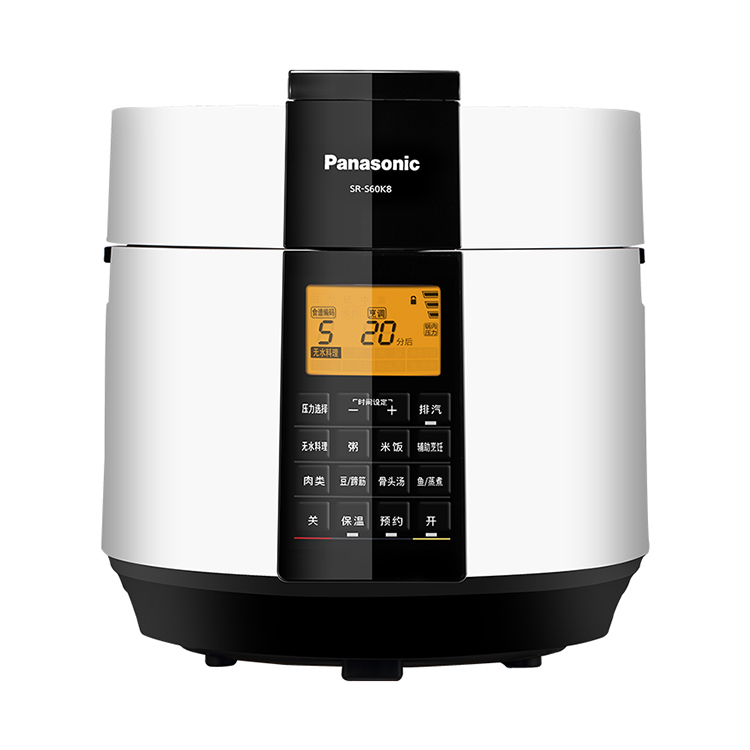 Panasonic Panasonic Electric Pressure Cooker 6L Smart Pressure Cooker Voltage Cooker Multifunctional Pressure Cooker Rice Cooker Smart Reservation SR-S60K8