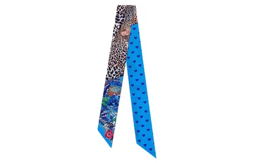 HERMES Twilly Scarves Women's Blue