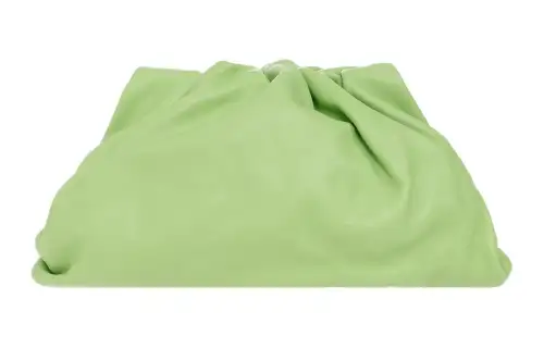 Bottega Veneta POUCH Cloud Bag Cow Leather Clutch Regular Women's Light Green