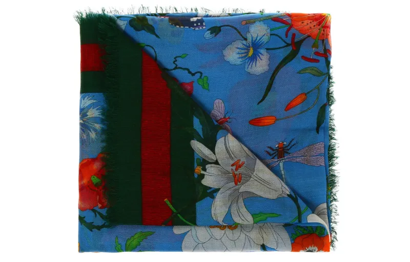 GUCCI Scarves Women's Blue