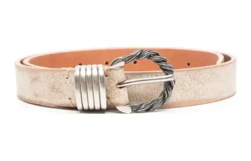 worn-effect spiral belt
