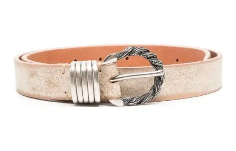 worn-effect spiral belt