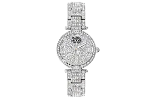 COACH PARK Wrist Watches Quartz Movement Stainless Steel Strap 28mm Silver Dial Women's Watch 30m Water Resistant