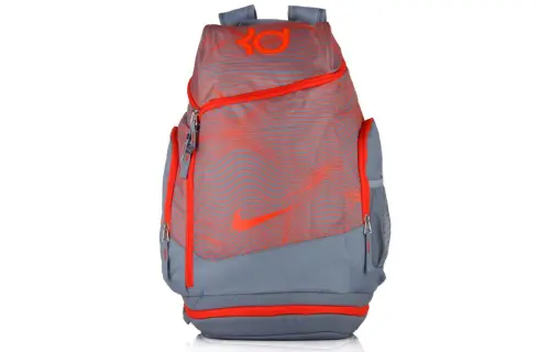 Nike Polyester Sports Backpack Regular Men's Striped Gray