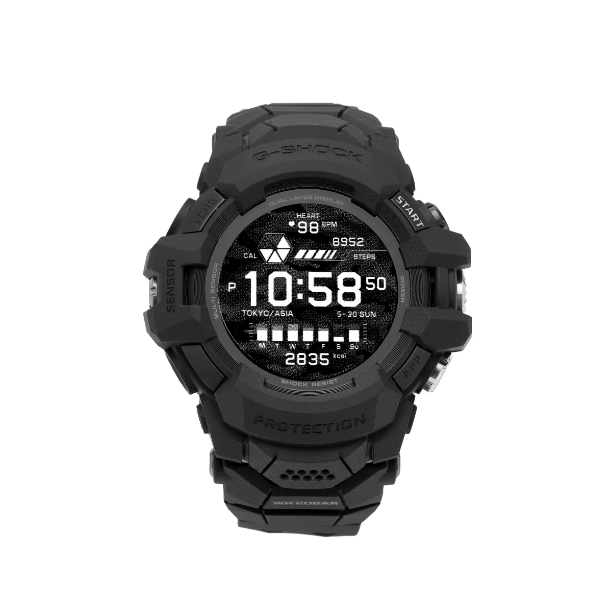 CASIO Men G-SQUAD Series Black Watch GSW-H1000-1AJR