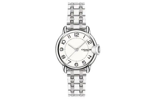 COACH ARDEN Wrist Watches Quartz Movement Stainless Steel Strap 28mm Silver Dial Women's Watch