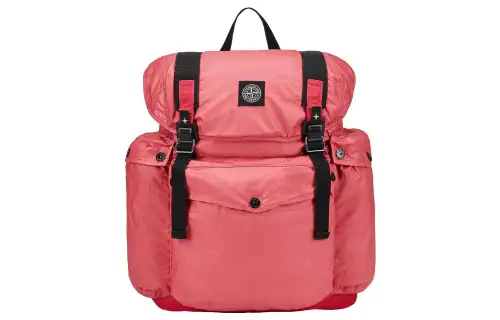 STONE ISLAND Canvas Backpack Regular Men's Red