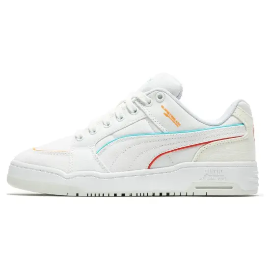 PUMA Slipstream Skateboarding Shoes Unisex Low-top White/blue