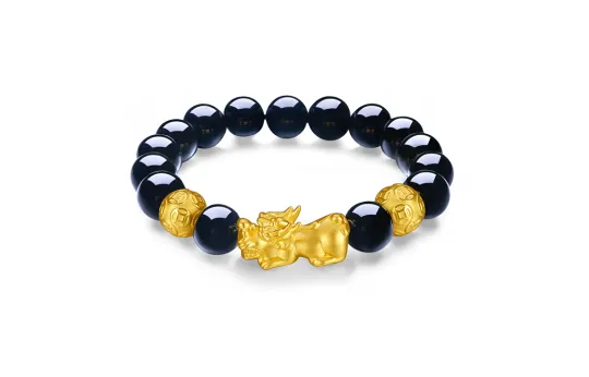 ZHOU LIU FU Gold Bracelet Men