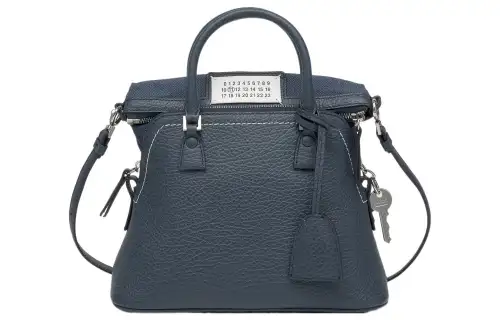 Maison Margiela 5AC Calfskin Tote Bag, Shopping Bag, Portable Crossbody Bag, Shoulder Bag Women's Blue