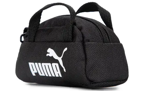 PUMA Fabric Handbag Key Pouch Small Unisex Black