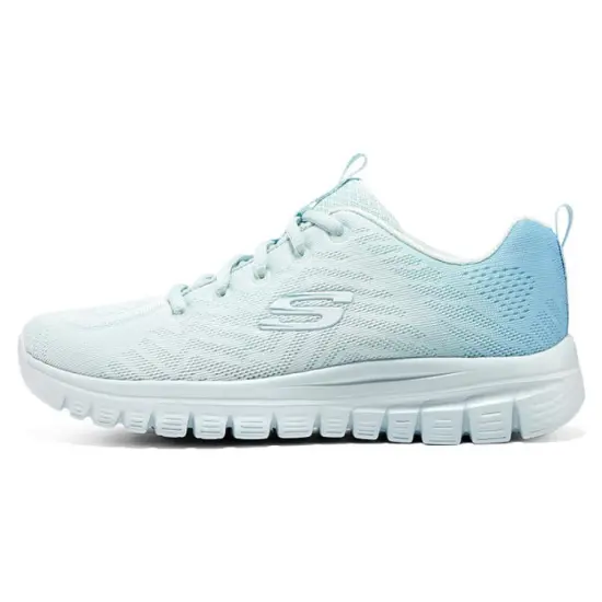 Skechers Graceful Sugar Cushioning Wear-Resistant Low-Top Casual Shoes Women's Blue