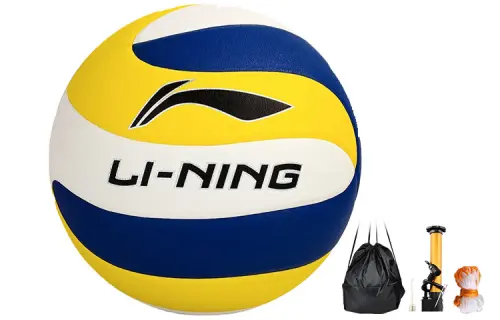 LiNing Li Ning PU No. 5 ball volleyball training game same style for men and women blue/yellow/white
