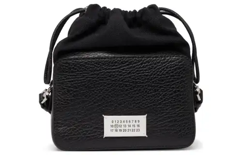 Maison Margiela Cow Leather Camera Bag, Crossbody Bag, Shoulder Bag Men's Black