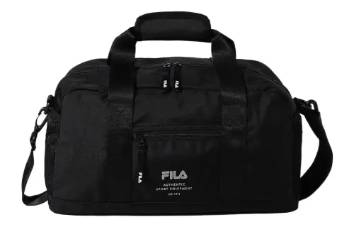 FILA Nylon Travel Bag Gym Bag Unisex Black