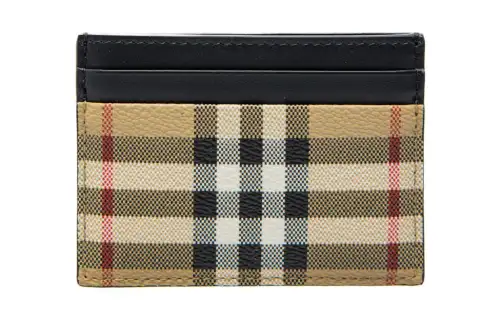 【Previous Season】Vintage Check leather cardholder