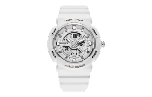 Disney Disney, gift box, electronic silicone watch strap for men and women, white dial