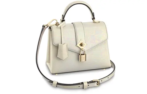 LOUIS VUITTON Rose Des Vents Lizard Leather Rose Shoulder Bag, Crossbody Bag, Handbag In The Wind Mini Women's White
