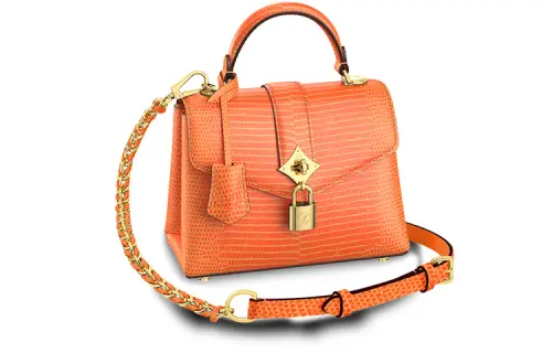LOUIS VUITTON Rose Des Vents Lizard Leather Rose Shoulder Bag, Crossbody Bag, Handbag In The Wind Mini Women's Orange