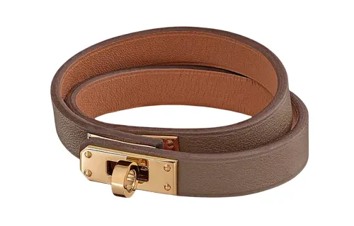 HERMES Kelly Wristbands Women's Brown