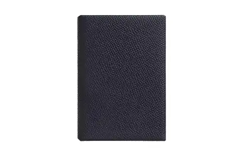 HERMES Calvi Epsom Calfskin Card Holder Mini Women's 76 BleuIndigo Indigo
