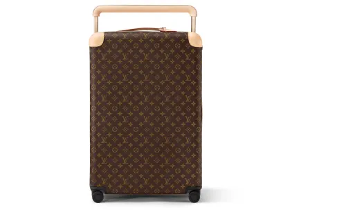 LOUIS VUITTON Horizon Super Light Canvas With Leather Trim Suitcase Luggage 26 Inch Unisex Brown