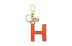 GUCCI Canvas With Leather Keychain Bag Accessory Unisex Orange/Pink