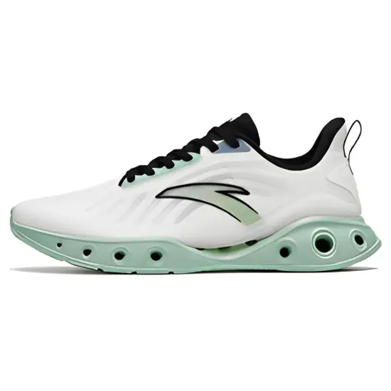 Anta Little Energy Ring Anti-Slip Wear-Resistant Low-Top Running Shoes Men's White Green