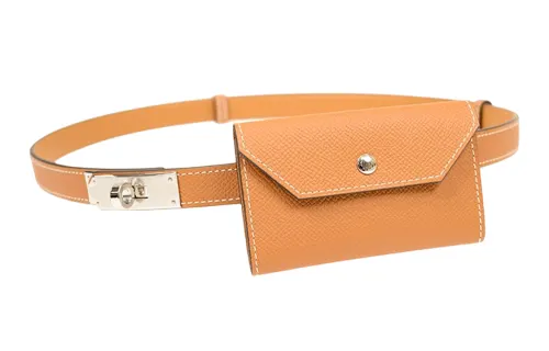 HERMES Kelly Cow Leather Belts Women's Width 1.8cm