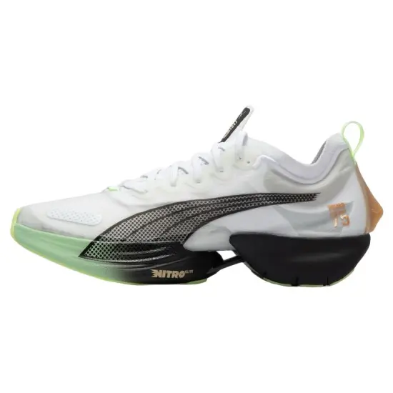 PUMA Fast-R Nitro Elite Running Shoes Men Low-top Black/white/green
