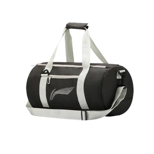 Li Ning EVA With Polyester Gym Bag Medium Unisex Gray/White Color