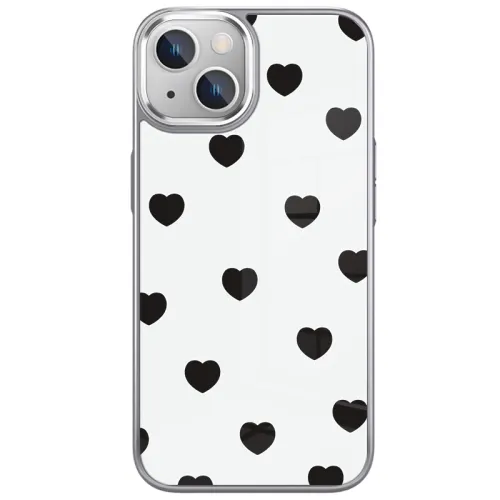 US 10 cents MSMF mobile phone case, suitable for Apple series, metal goggles, mobile phone case, frosted protective cover, love printed women's model