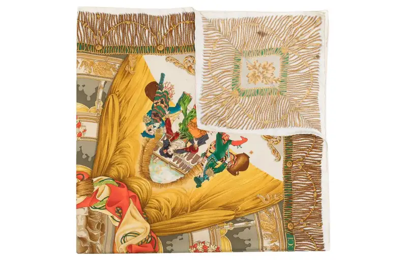 【Pre-Owned】1990s Treato D'Opera silk scarf