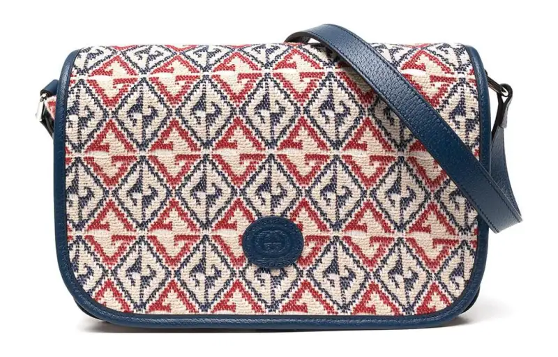 GUCCI Canvas Messenger Bag, Shoulder Bag, Crossbody Bag Kids' Red/Multicolor