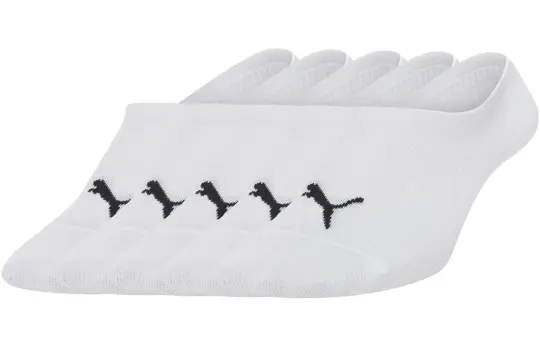 PUMA Ankle Socks Unisex 5 Pack White