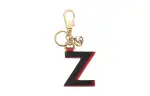 GUCCI Canvas With Leather Keychain Bag Accessory Women's Black/Red
